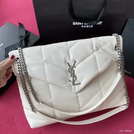 Repzbay REP MEDIUM PUFFER YSL BAG IN LAMBSKIN QUILTED 0628